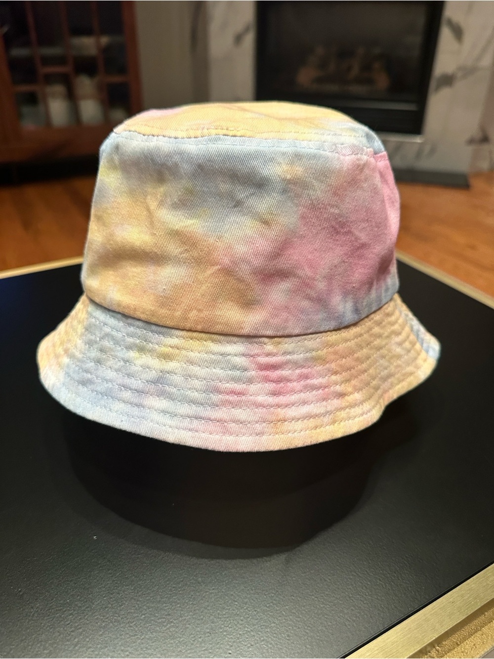 Infinity Raine Kids Pastel Tie-Dye Bucket Hat - Pink, Yellow, Blue